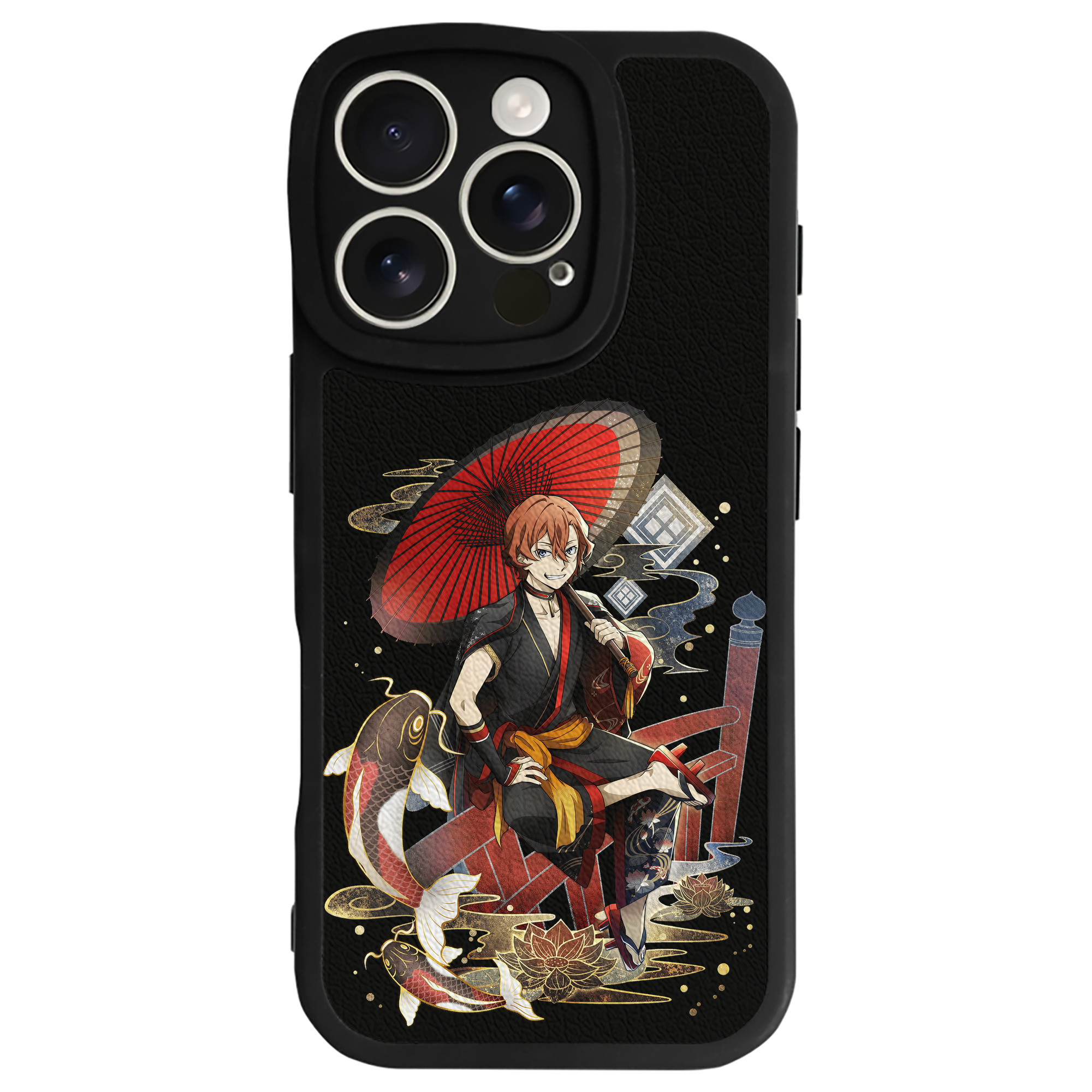 （画像用） 文豪ストレイドッグス Bungo Stray Dogs 【iPhone 16シリーズ対応】シリコンスマホケース（レザー調） 材質：シリコン